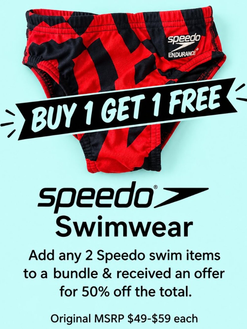 Speedo Boys Swimwear 22 Black Red Brief Vortex Maze Endurance + Competitive NEW